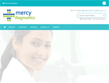 Tablet Screenshot of mercydiagnostics.com